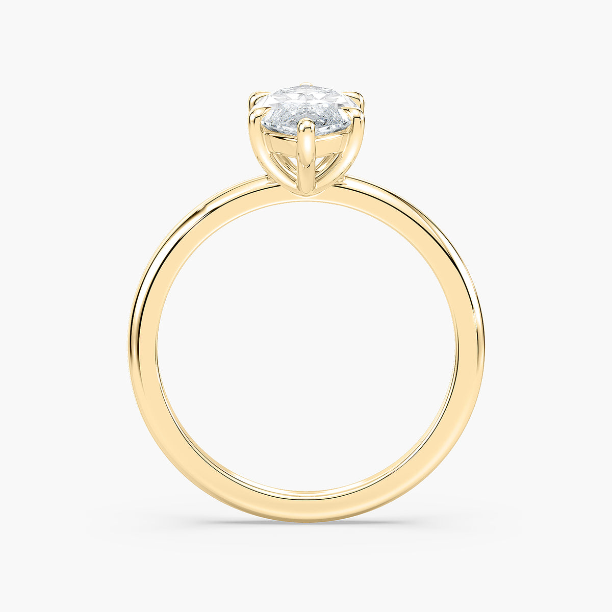 Clara Verlobungsring – Gelbgold