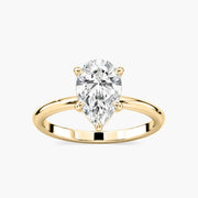 Lovea Clara Solitaire Verlobungsring Tropfenschliff – Gelbgold