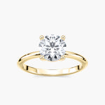 Lovea Clara Solitaire Verlobungsring Rundschliff – Gelbgold