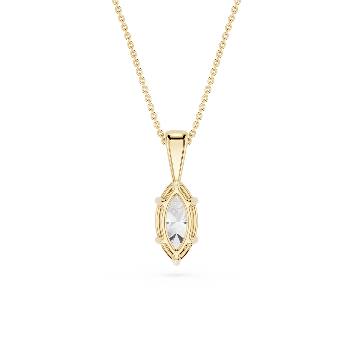Lovea Mira Anhänger – Marquiseschliff – Gelbgold