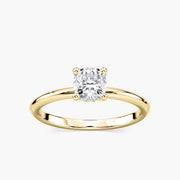 Lovea Greta Hidden Halo Verlobungsring Kissenschliff – Gelbgold