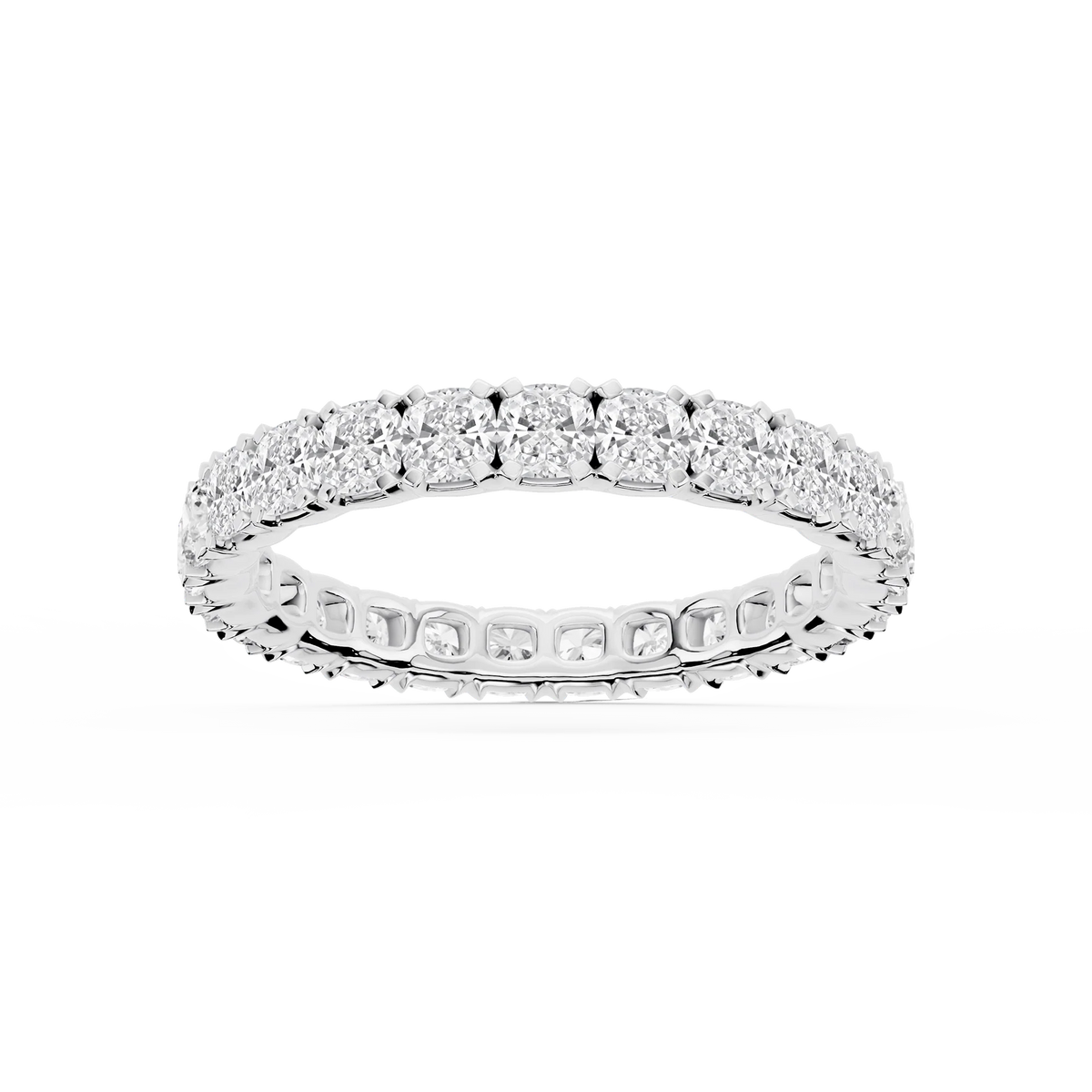 Lovea Mathilda Eternity Ring Kissenschliff – Weißgold
