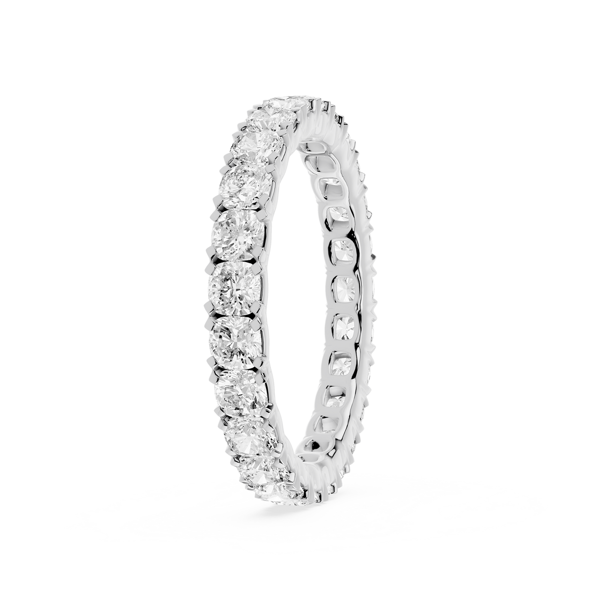 Lovea Mathilda Eternity Ring Kissenschliff – Weißgold