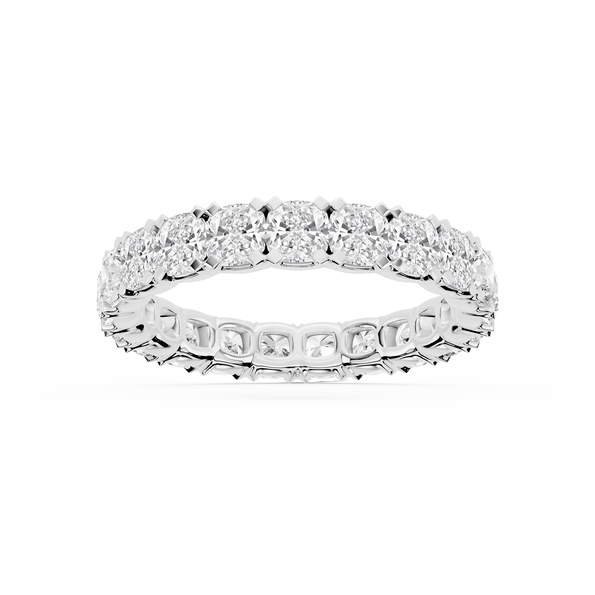 Lovea Mathilda Eternity Ring Kissenschliff – Weißgold