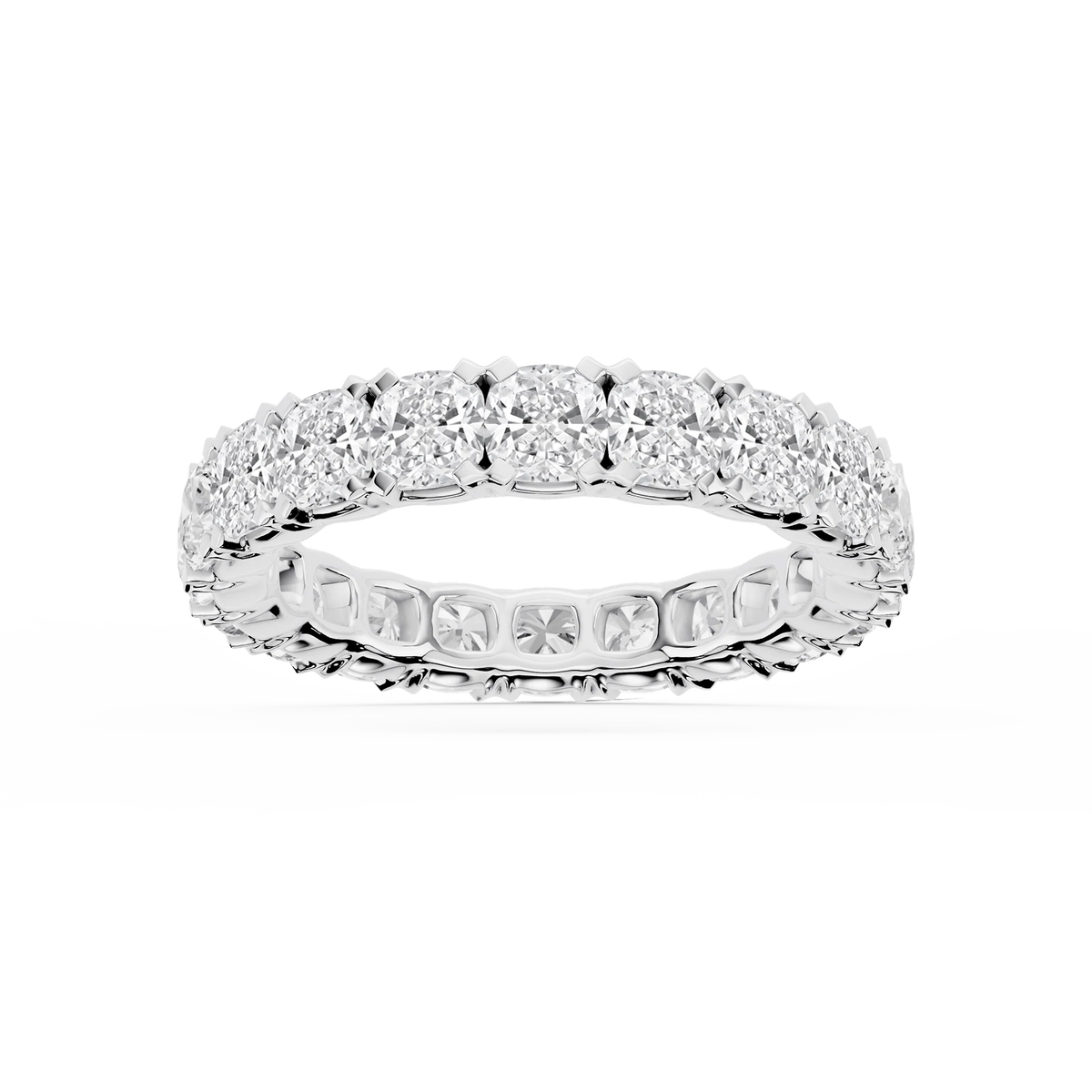 Lovea Mathilda Eternity Ring Kissenschliff – Weißgold
