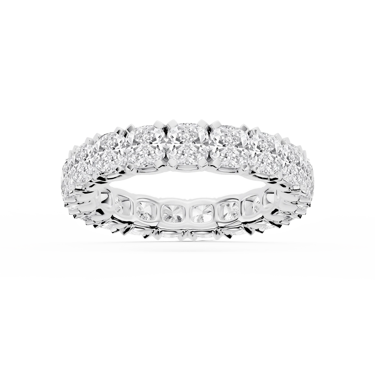 Lovea Mathilda Eternity Ring Kissenschliff – Weißgold