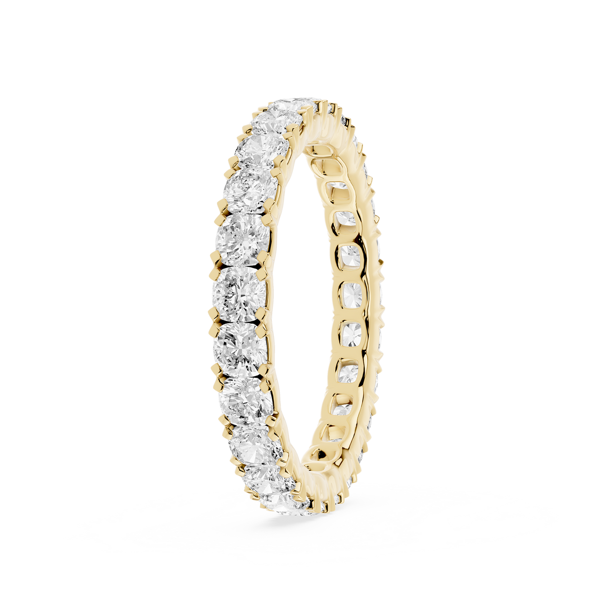 Lovea Mathilda Eternity Ring Kissenschliff – Gelbgold