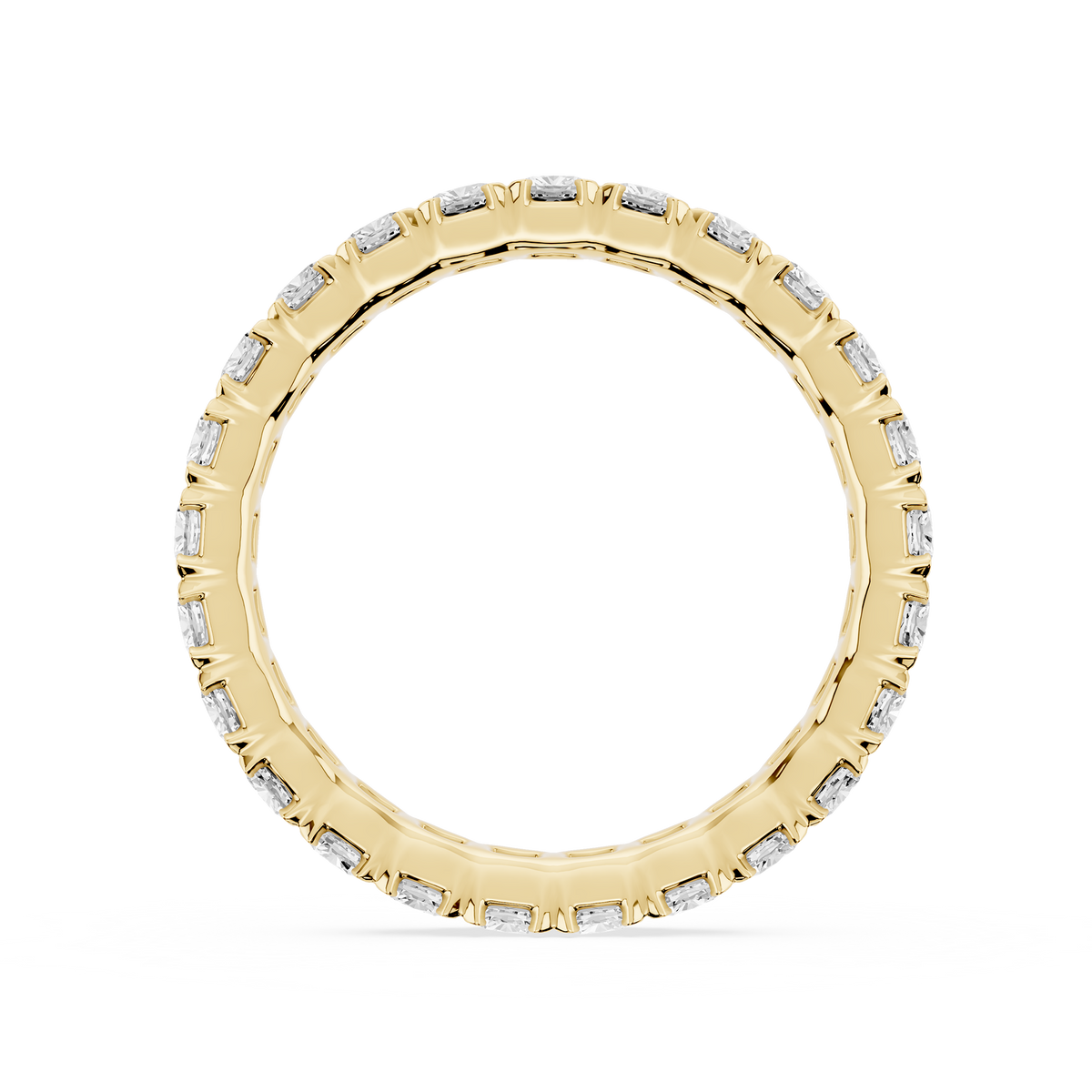 Lovea Mathilda Eternity Ring Kissenschliff – Gelbgold