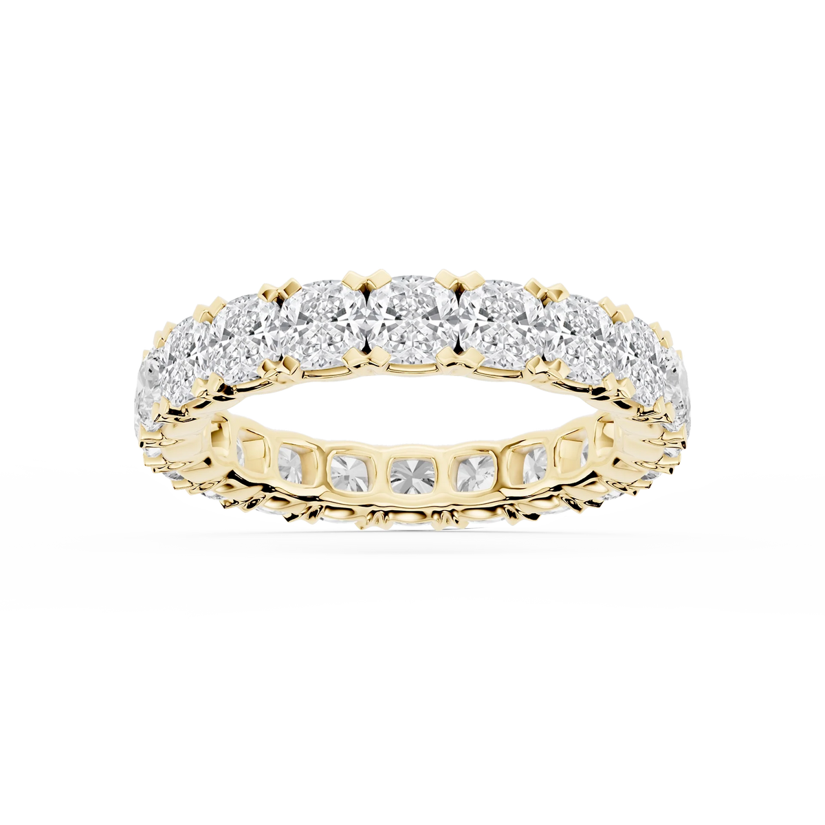 Lovea Mathilda Eternity Ring Kissenschliff – Gelbgold