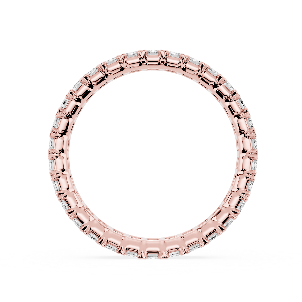 Lovea Mathilda Eternity Ring Smaragdschliff – Roségold