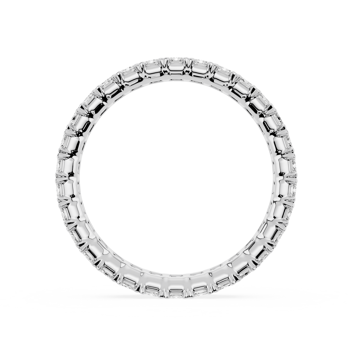 Lovea Mathilda Eternity Ring Smaragdschliff – Weißgold