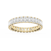 Lovea Mathilda Eternity Ring Smaragdschliff – Gelbgold