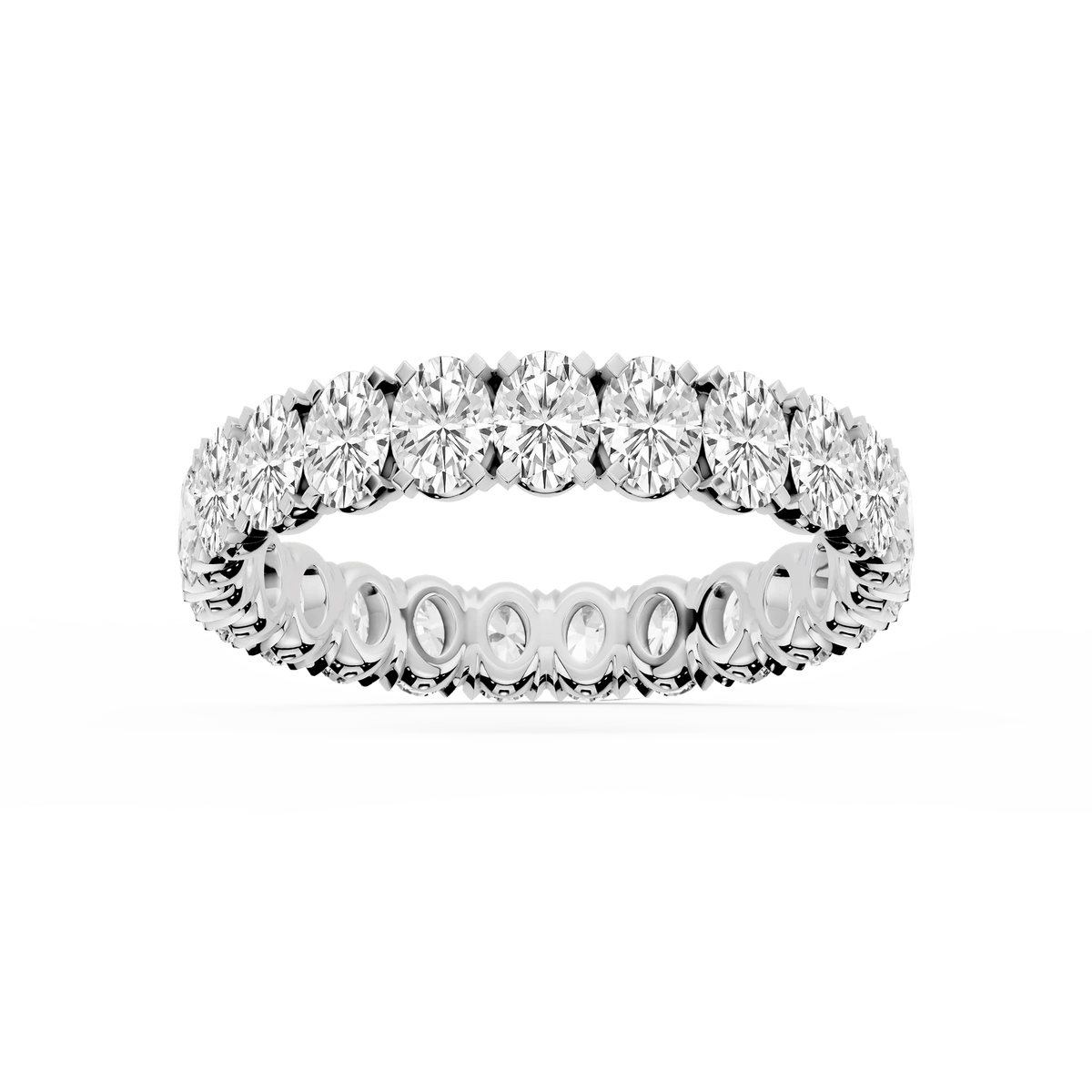 Lovea Mathilda Eternity Ring Ovalschliff – Weißgold