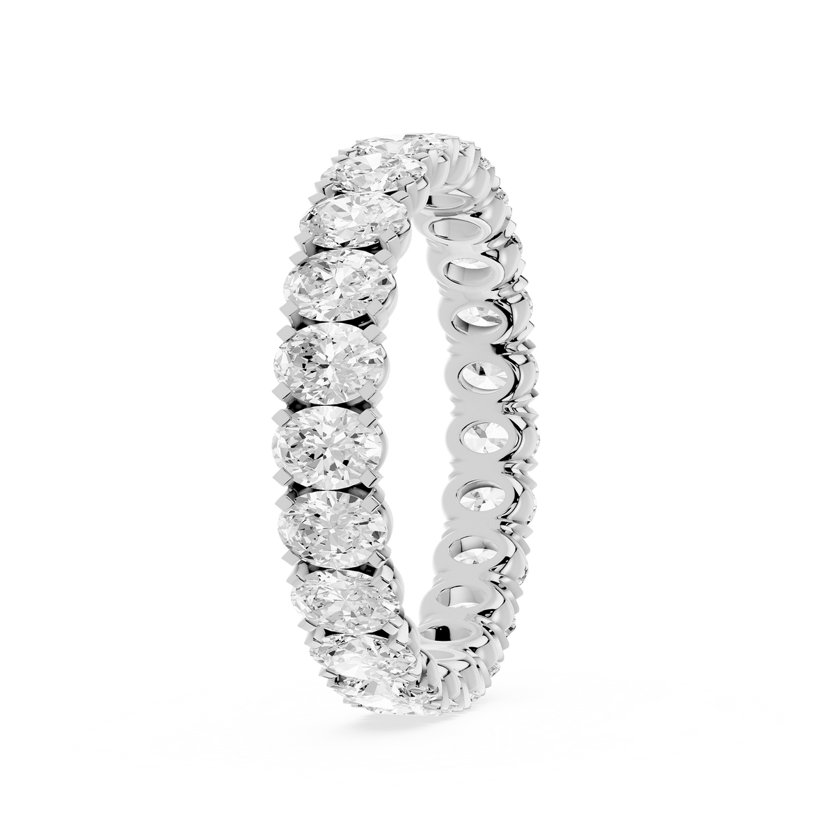 Lovea Mathilda Eternity Ring Ovalschliff – Weißgold