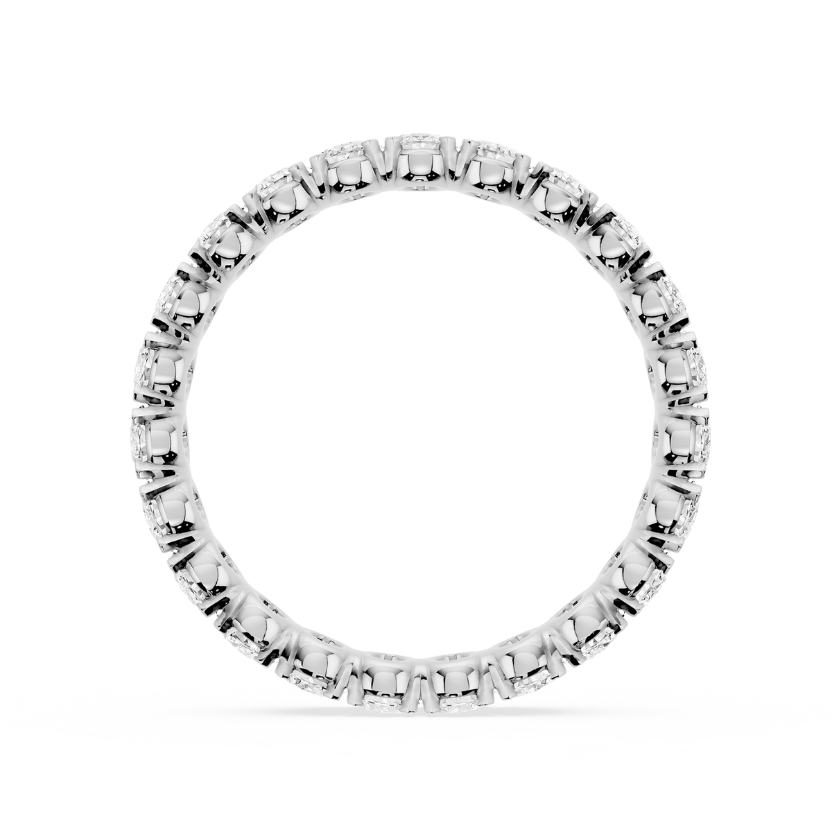 Lovea Mathilda Eternity Ring Ovalschliff – Weißgold