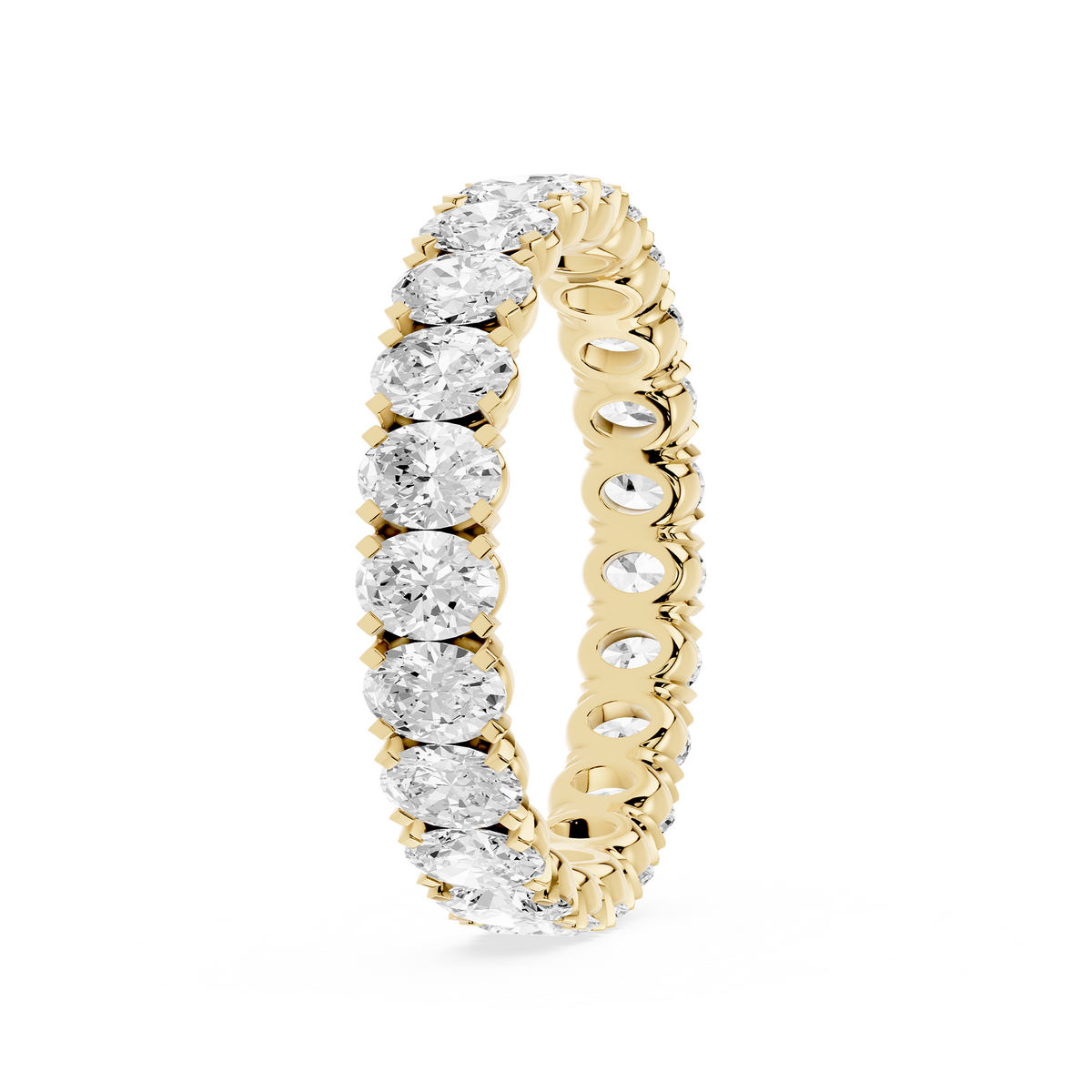 Lovea Mathilda Eternity Ring Ovalschliff – Gelbgold