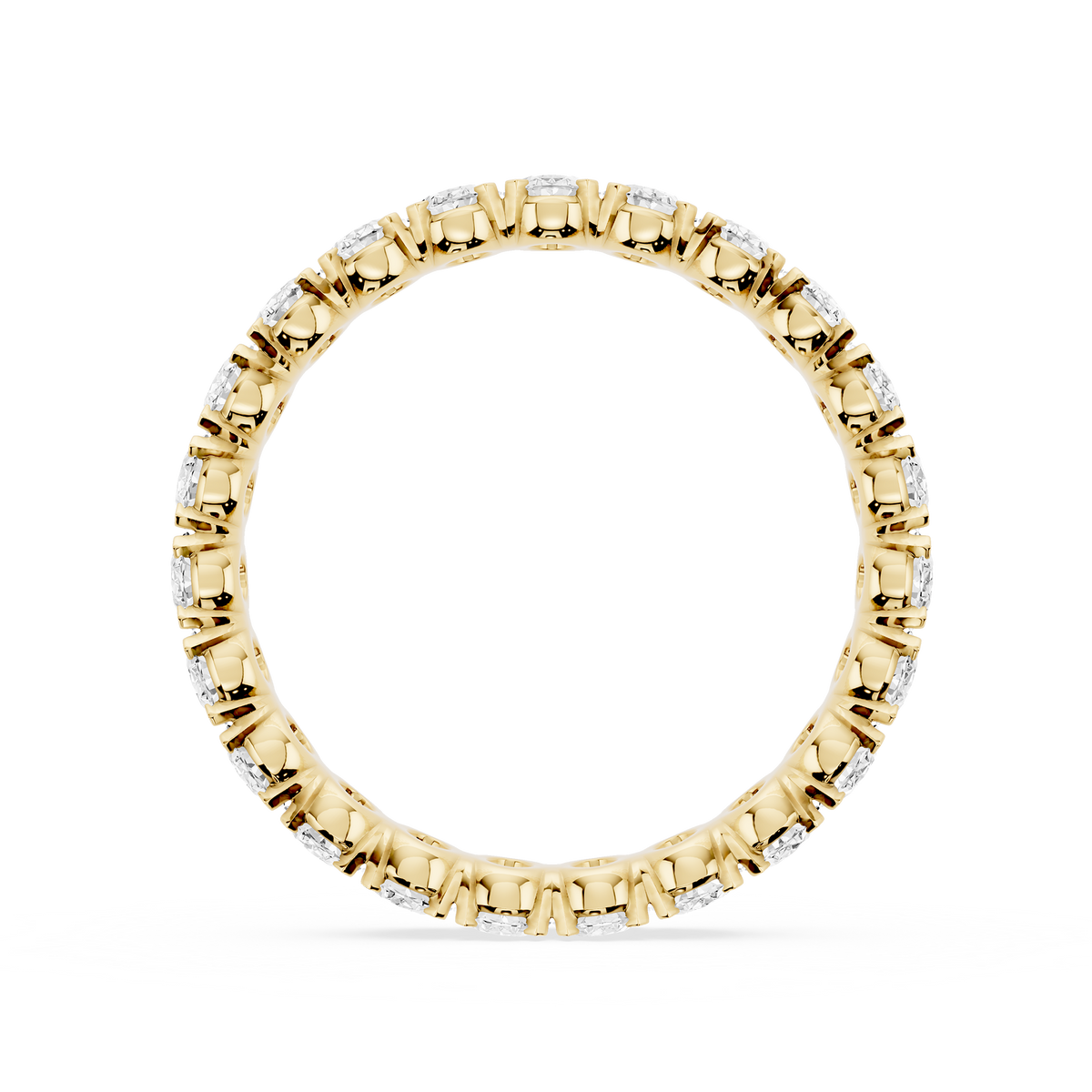 Lovea Mathilda Eternity Ring Ovalschliff – Gelbgold
