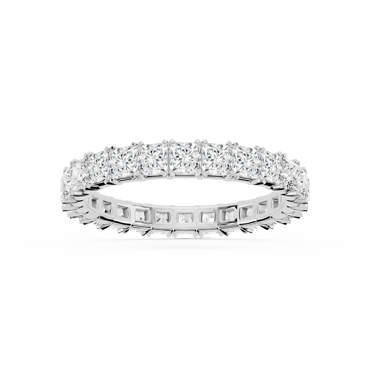 Lovea Mathilda Eternity Ring Prinzessschliff – Weißgold