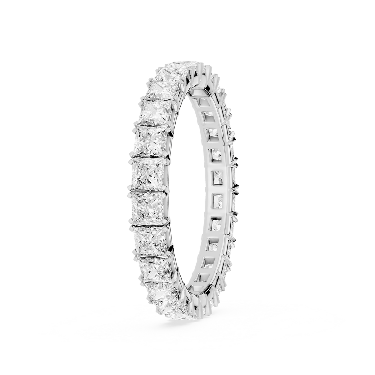 Lovea Mathilda Eternity Ring Prinzessschliff – Weißgold