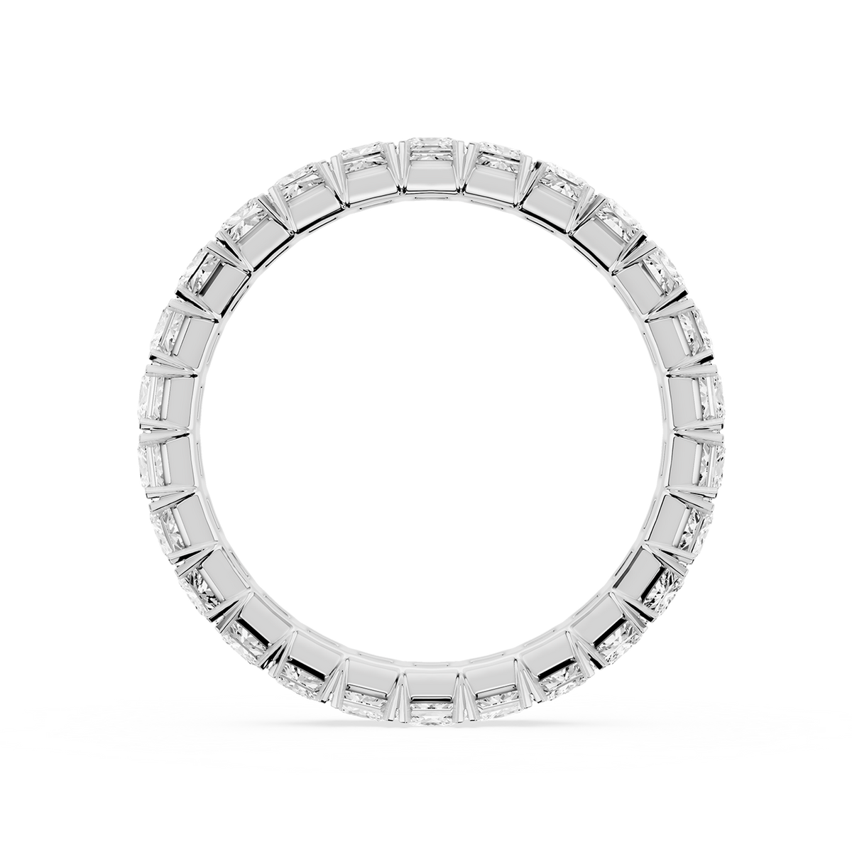 Lovea Mathilda Eternity Ring Prinzessschliff – Weißgold