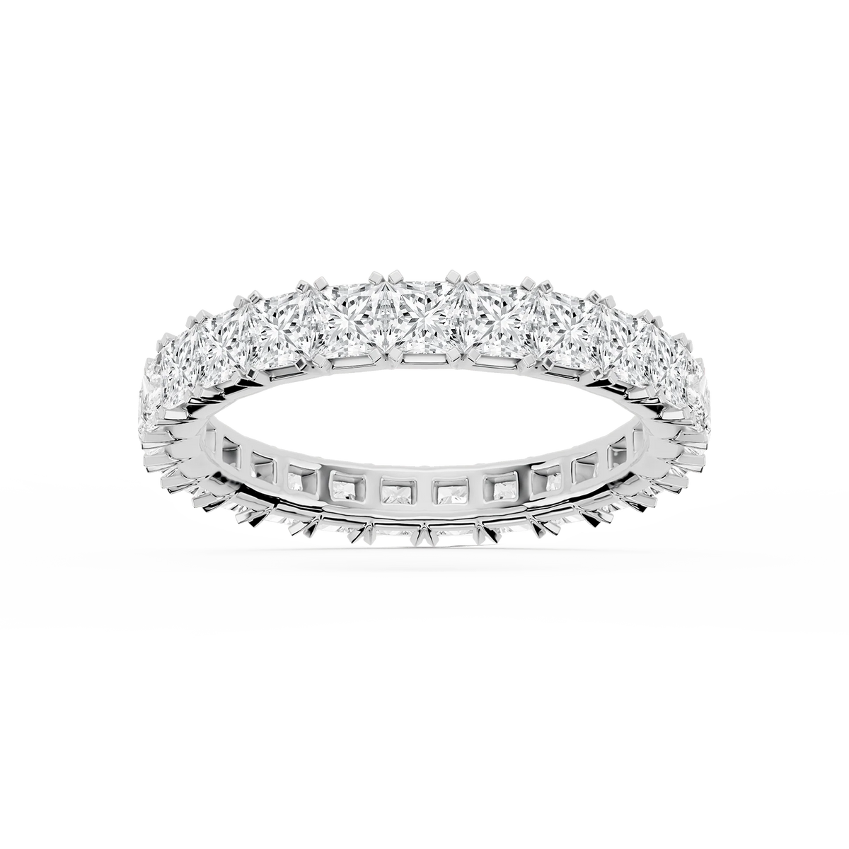 Lovea Mathilda Eternity Ring Prinzessschliff – Weißgold