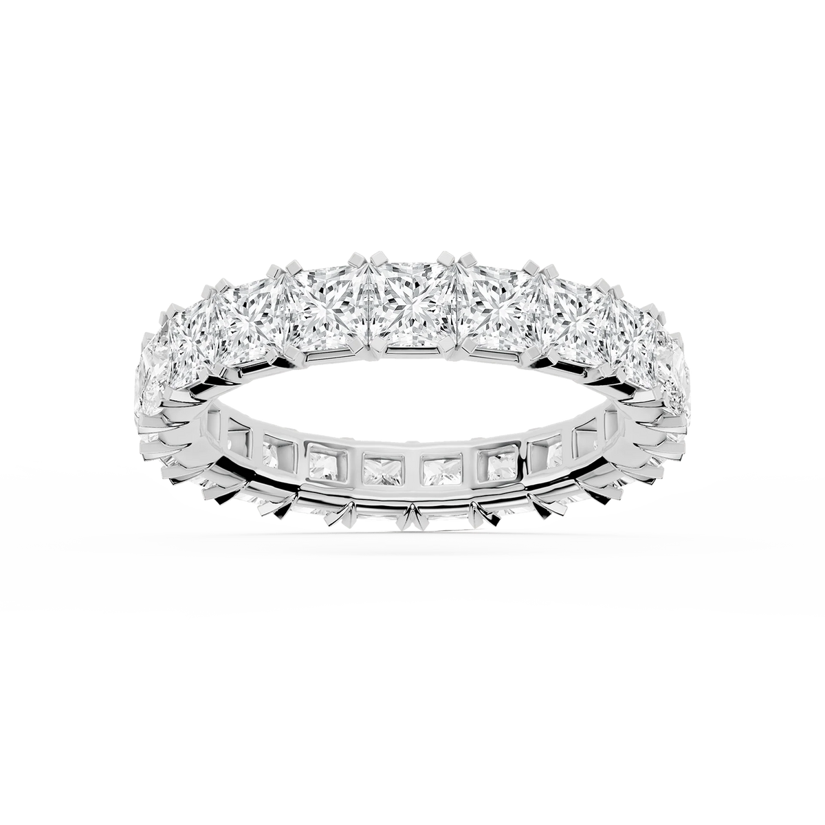 Lovea Mathilda Eternity Ring Prinzessschliff – Weißgold