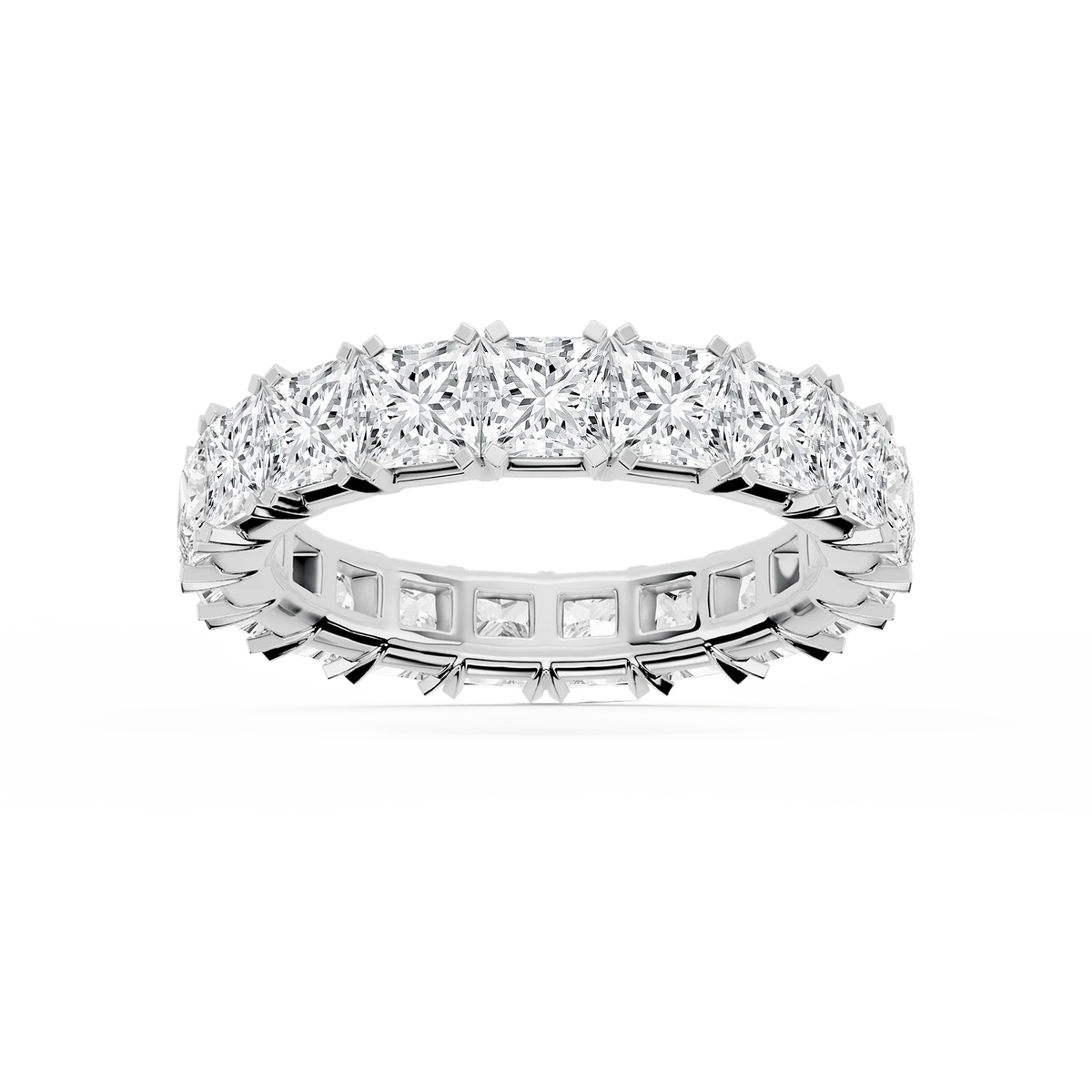 Lovea Mathilda Eternity Ring Prinzessschliff – Weißgold