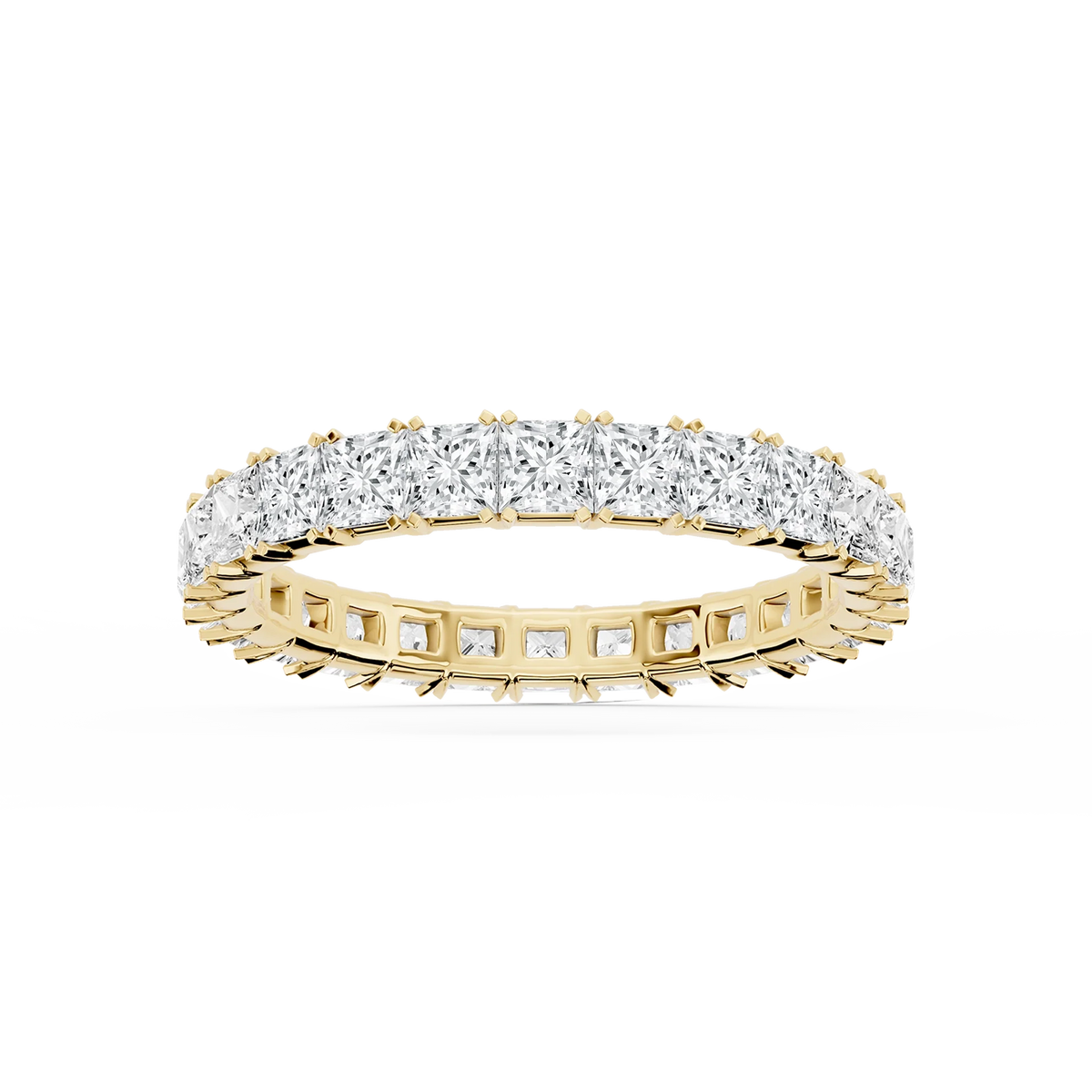 Lovea Mathilda Eternity Ring Prinzessschliff – Gelbgold