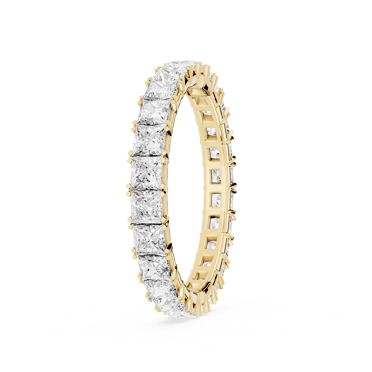 Lovea Mathilda Eternity Ring Prinzessschliff – Gelbgold