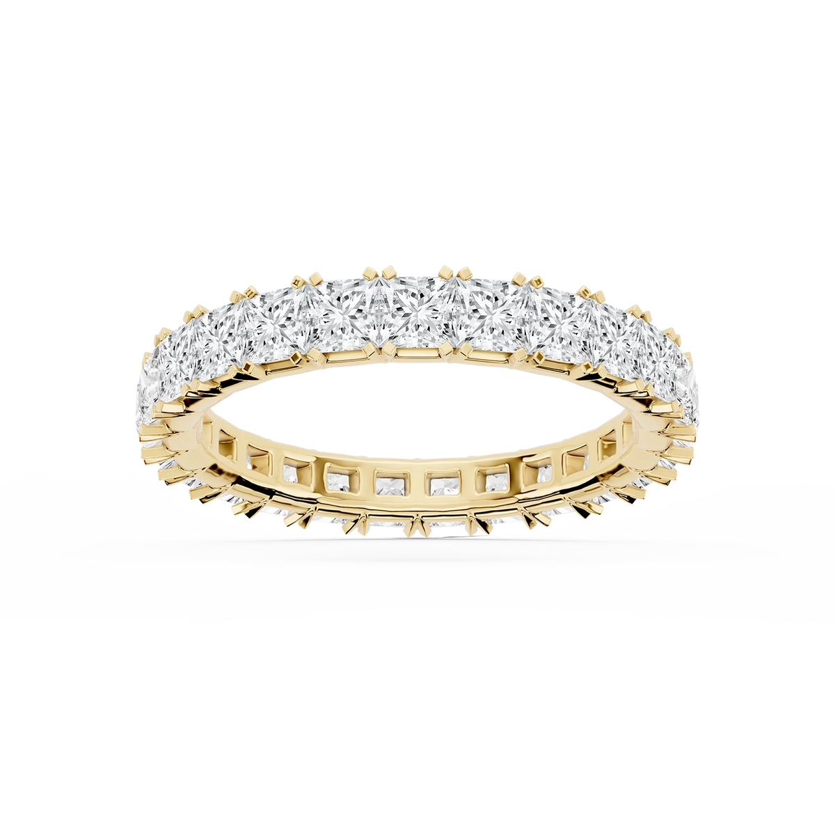 Lovea Mathilda Eternity Ring Prinzessschliff – Gelbgold