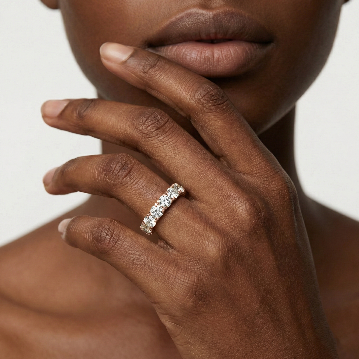 Lovea Mathilda Eternity Ring Rundschliff – Roségold
