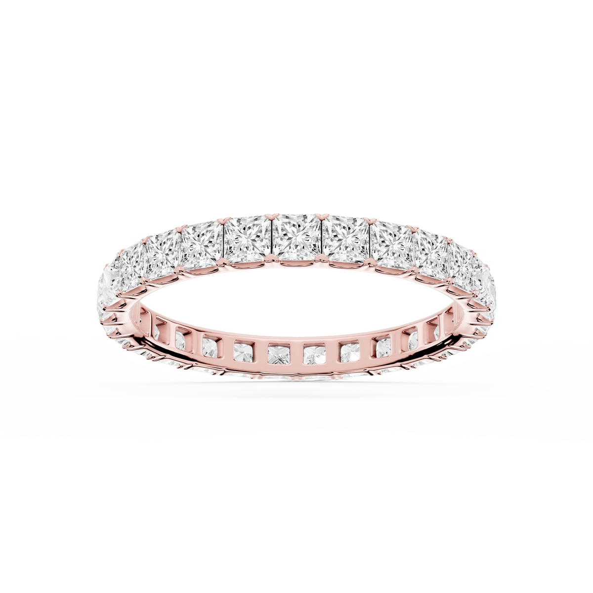 Lovea Stella Eternity Ring Prinzessschliff – Roségold