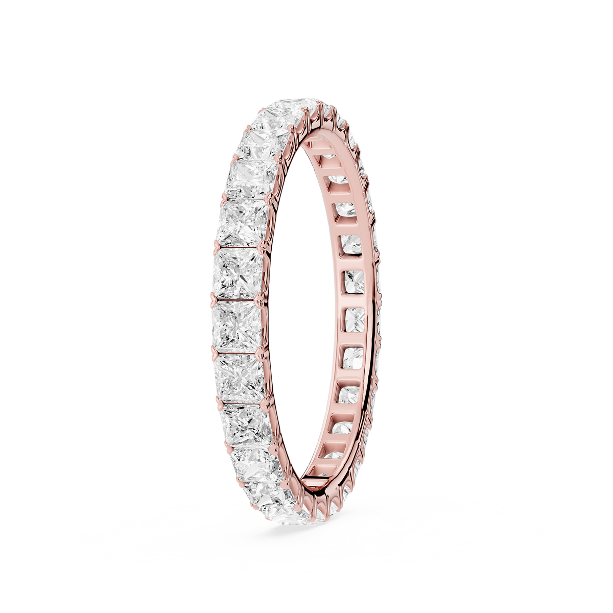 Lovea Stella Eternity Ring Prinzessschliff – Roségold