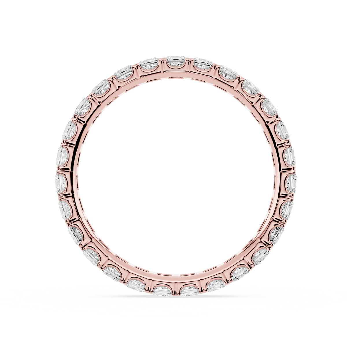 Lovea Stella Eternity Ring Prinzessschliff – Roségold