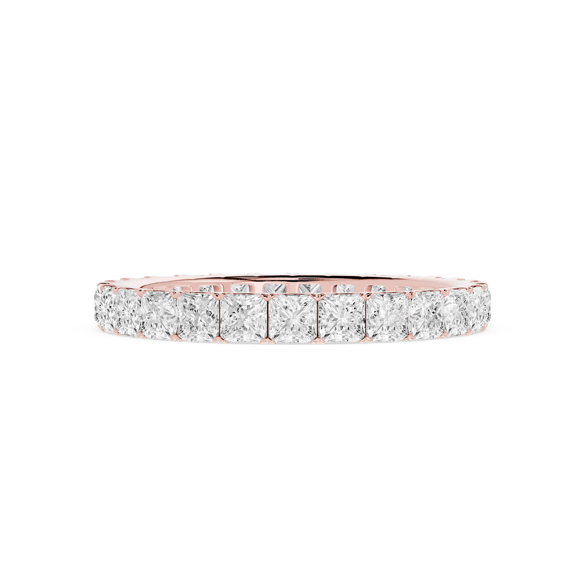 Lovea Stella Eternity Ring Prinzessschliff – Roségold