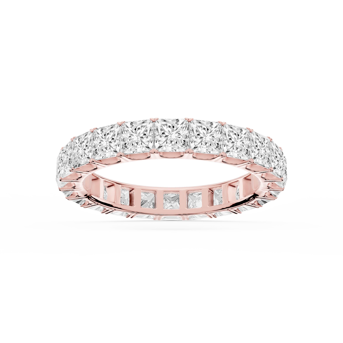 Lovea Stella Eternity Ring Prinzessschliff – Roségold