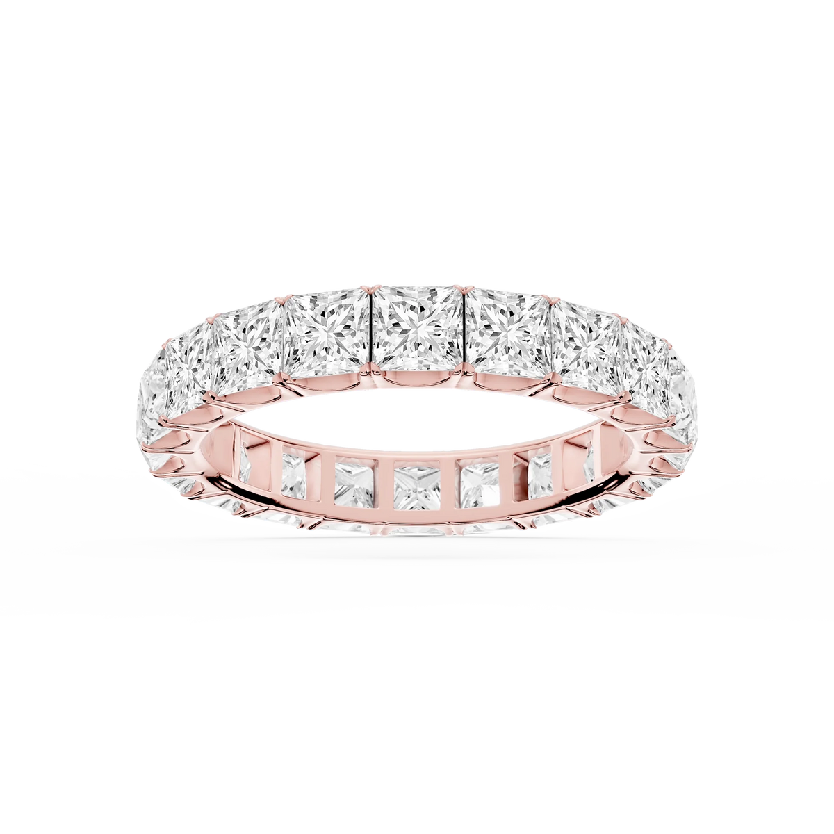 Lovea Stella Eternity Ring Prinzessschliff – Roségold