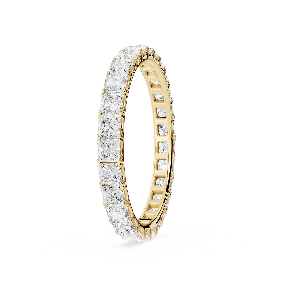 Lovea Stella Eternity Ring Prinzessschliff – Gelbgold