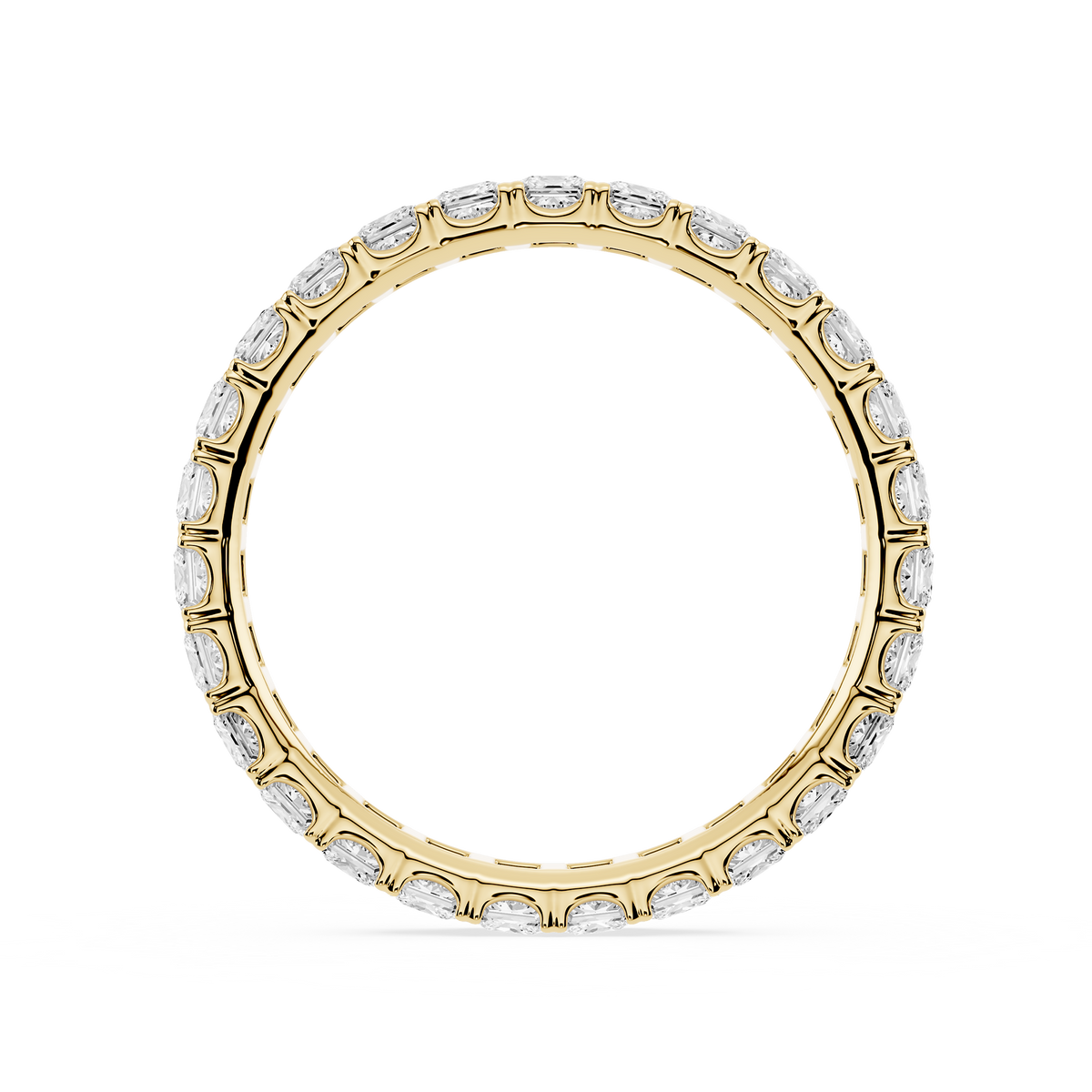 Lovea Stella Eternity Ring Prinzessschliff – Gelbgold