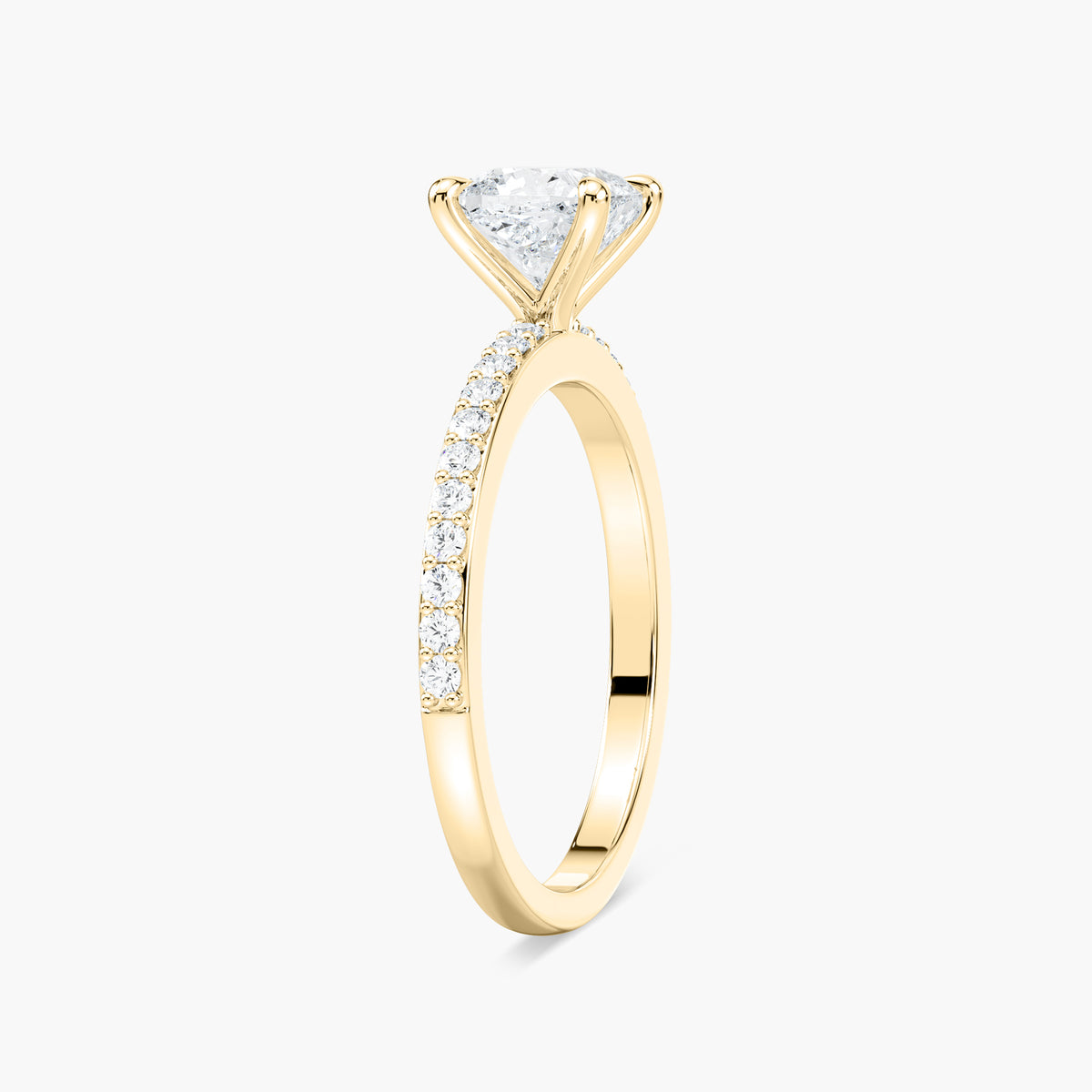 Charlotte Verlobungsring – Gelbgold