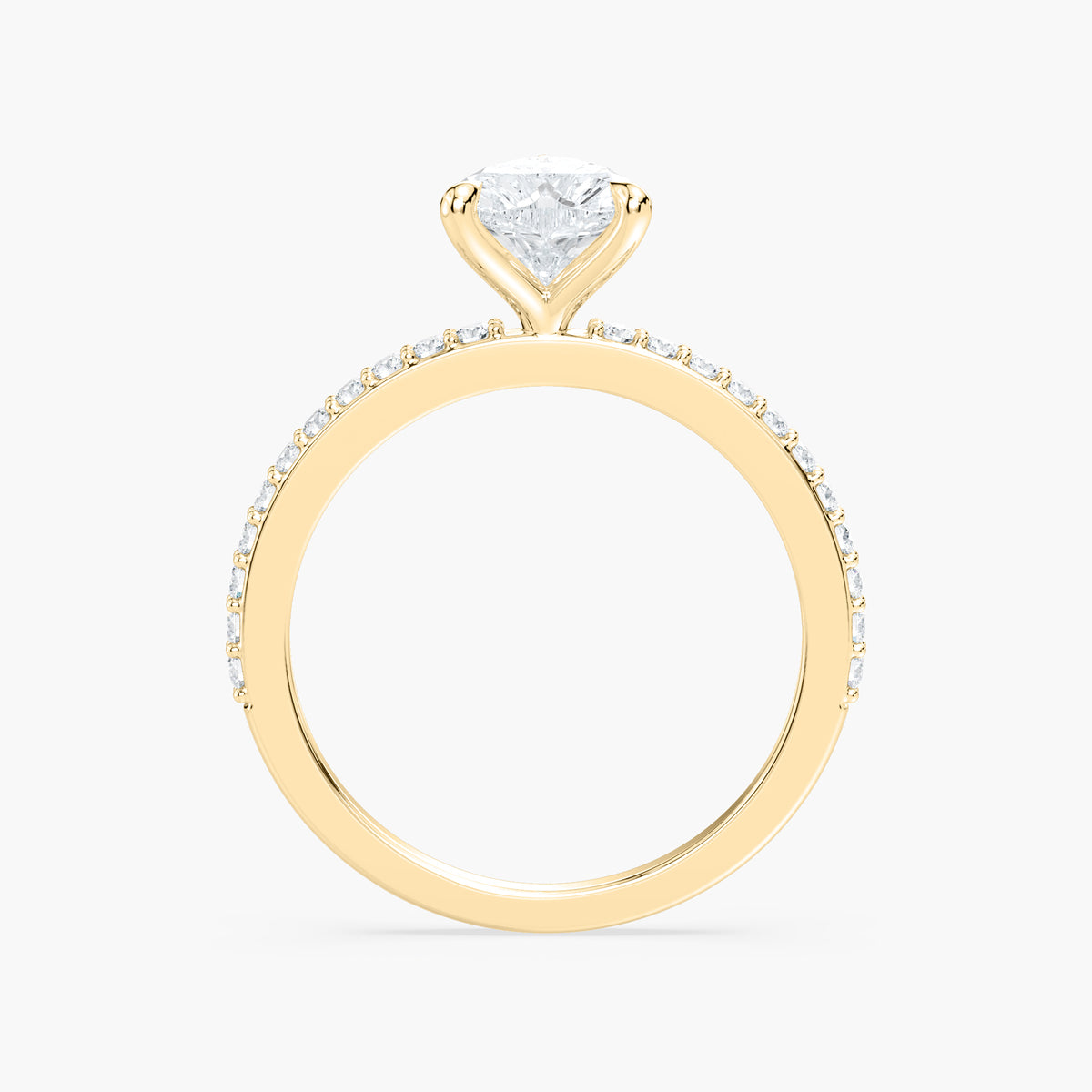 Charlotte Verlobungsring – Gelbgold