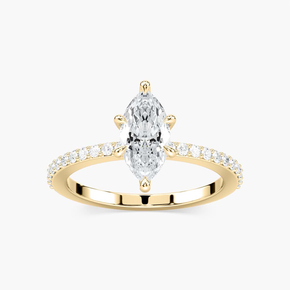 Charlotte Verlobungsring – Gelbgold