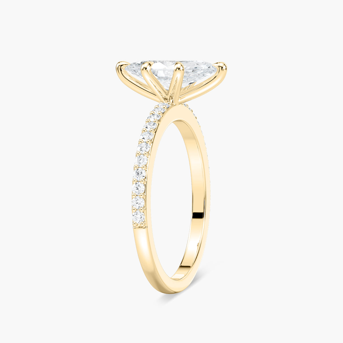 Charlotte Verlobungsring – Gelbgold