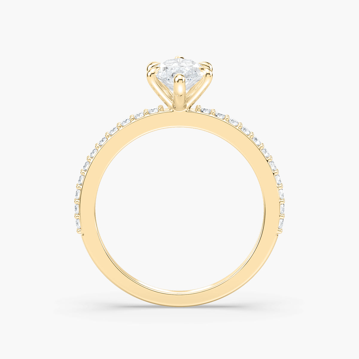 Charlotte Verlobungsring – Gelbgold