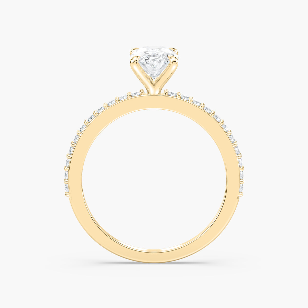 Charlotte Verlobungsring – Gelbgold