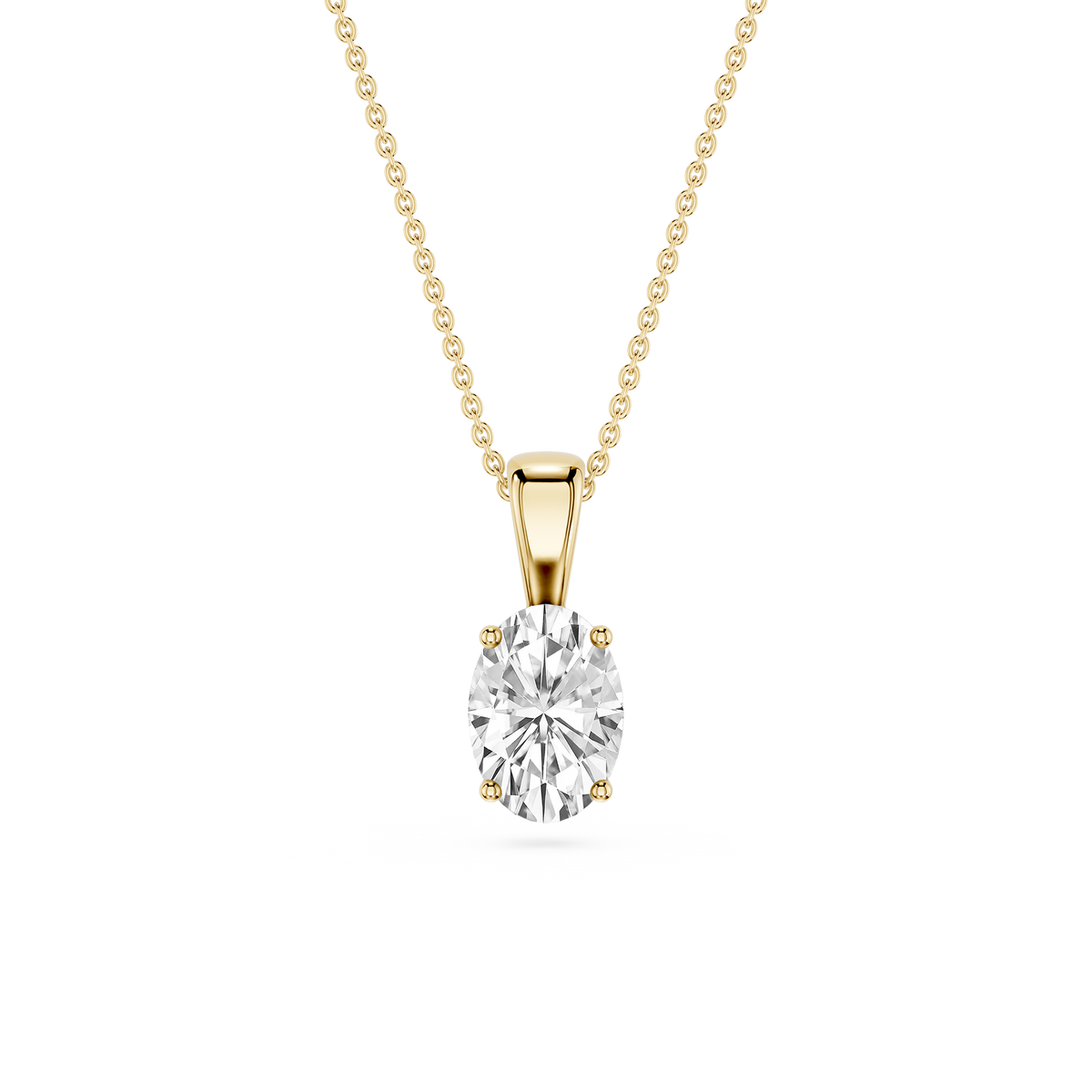 Lovea Lina Anhänger – Ovalschliff – Gelbgold