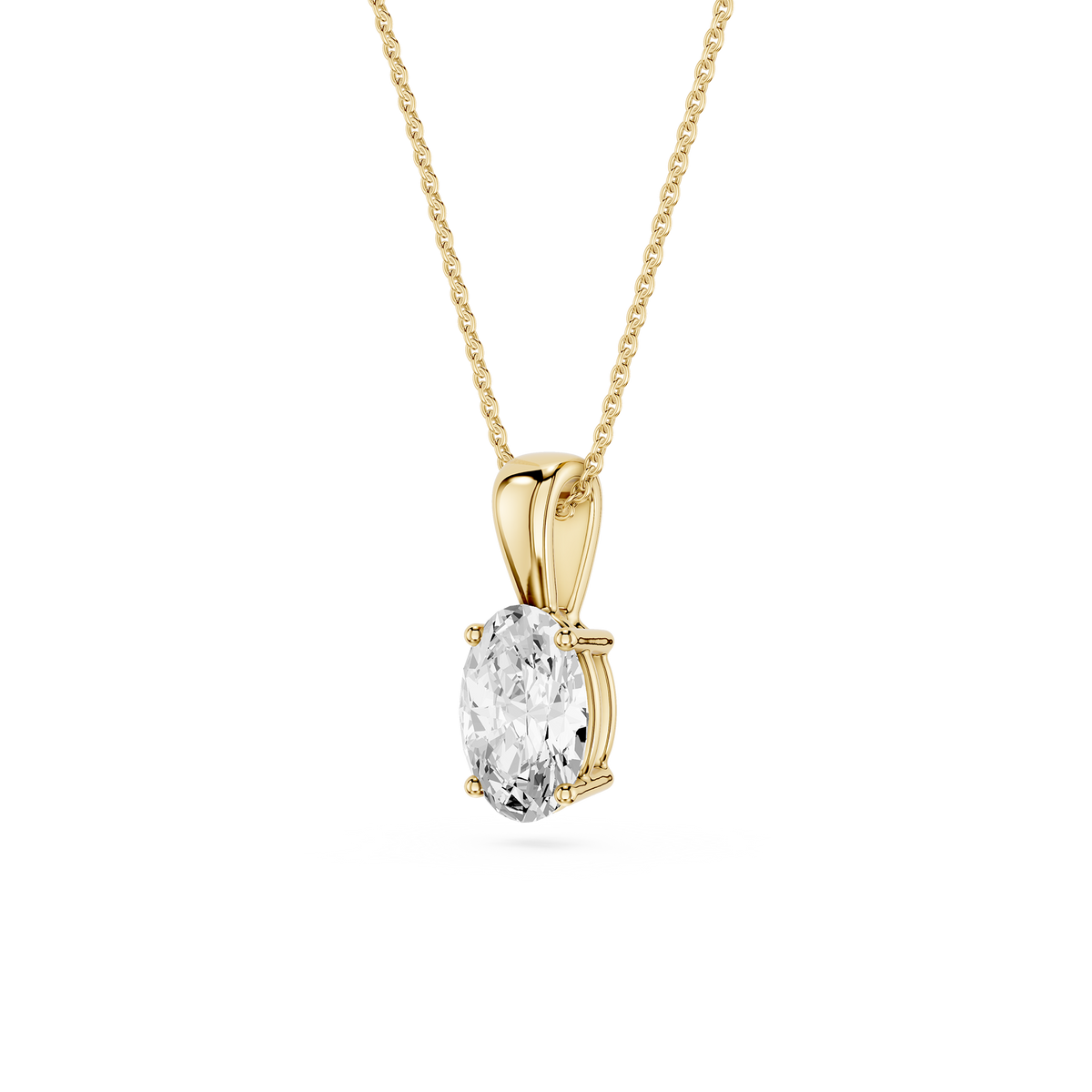 Lovea Lina Anhänger – Ovalschliff – Gelbgold