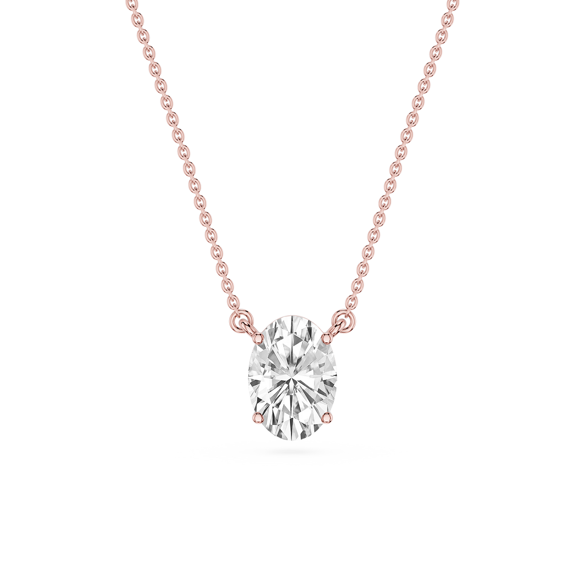 Lovea Carla Anhänger – Ovalschliff – Roségold