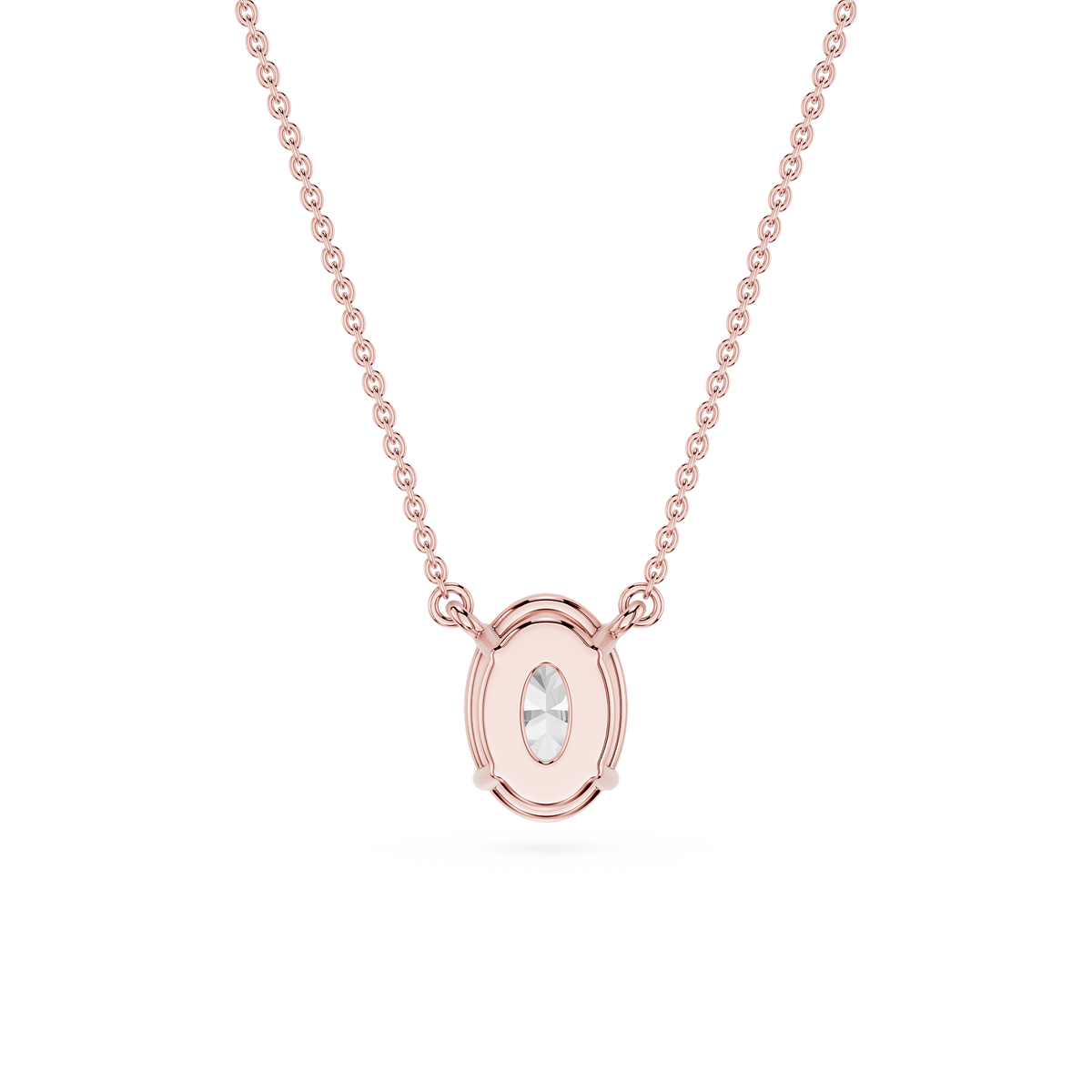 Lovea Carla Anhänger – Ovalschliff – Roségold