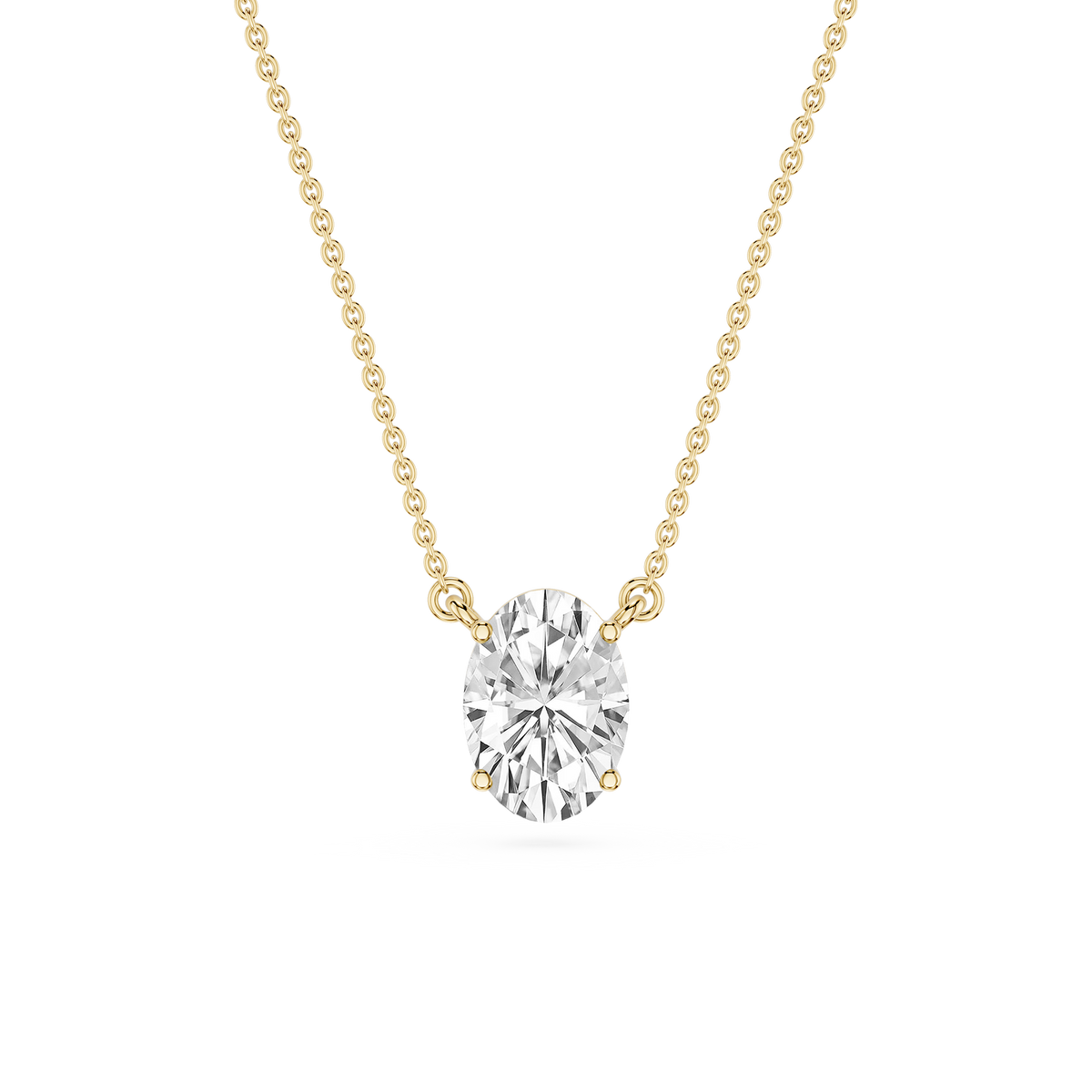 Lovea Carla Anhänger – Ovalschliff – Gelbgold